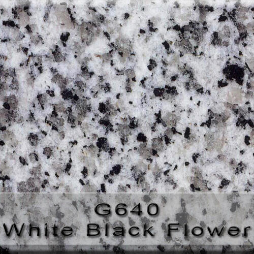 White Black Flower G640